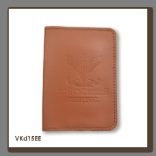 VKd15EE Babylon Обкладинка для військового квитка ДШВ 10x14 см теракотова, чисте тиснення, шкіра