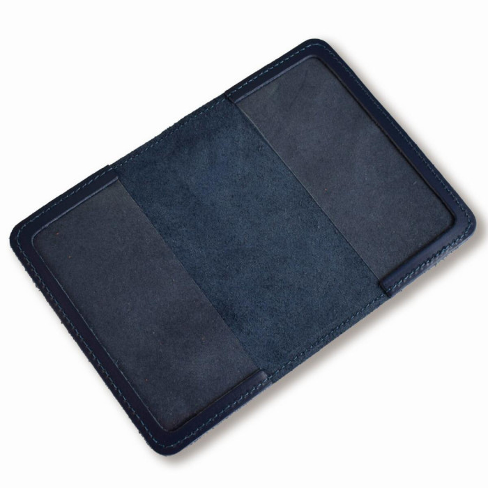 VKd5BB Babylon Обкладинка для військового квитка ДШВ 10x14 см синя, червоне тиснення, шкіра