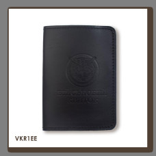 VKR1EE Babylon Обкладинка для військового квитка Військова розвідка 10x14 см чорна, чисте тиснення, шкіра