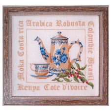 VL03-C Lucas Creations Схема для вишивки рахунковим хрестиком - Маленька кава Petit cafe 25x26 см, папір