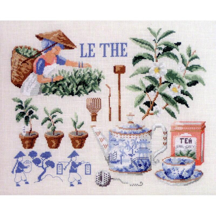VL10-C Lucas Creations Схема для вишивки рахунковим хрестиком - Чай Le the 32x24 см, папір