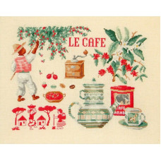 VL11-C Lucas Creations Схема для вишивки рахунковим хрестиком - Кава Le cafe 32x24 см, папір