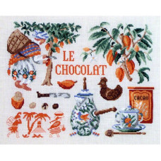 VL12-K Lucas Creations Набір для вишивки рахунковим хрестиком - Шоколад Le chocolat, Belfast 32 ct