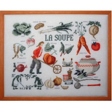 VL13-K Lucas Creations Набір для вишивки рахунковим хрестиком - Суп La soupe, Belfast 32 ct