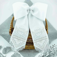 VMB_001_R Voloshka Набір для вишивки бісером та нитками - Великодній бант на кошик 12x140 см (рівномірка)