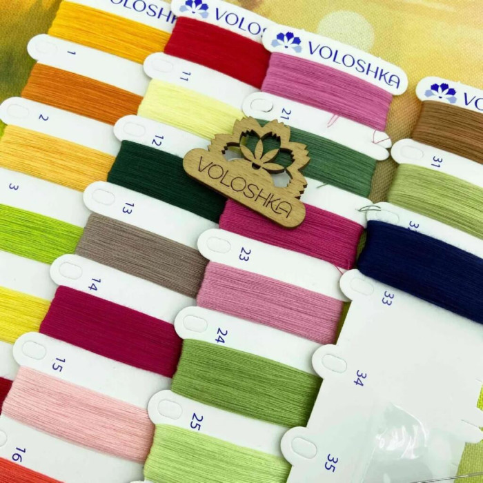 VMC_1011 Voloshka Набір для вишивки рахунковим хрестиком - Мальви 25x32 см, Aida 16 (канва з фоном)