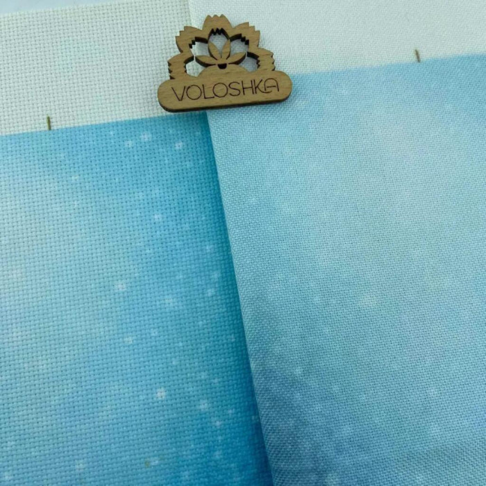 VMC_1016_A Voloshka Набір для вишивки рахунковим хрестиком - Зимова хатинка 20x26см, Aida 16 (канва з фоном)