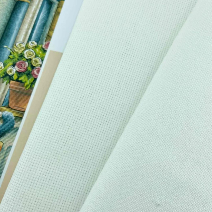 VMC_1023_A Voloshka Набір для вишивки рахунковим хрестиком - Поцілунок котиків 33x33см, Aida 16