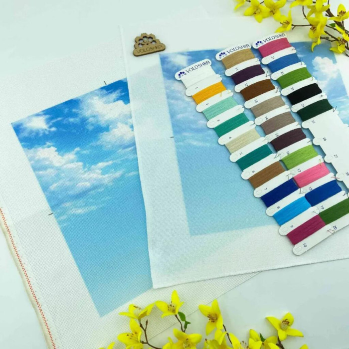 VMC_1026_R Voloshka Набір для вишивки рахунковим хрестиком - Маяк 23x23 см, рівномірка 32 ct (канва з фоном)