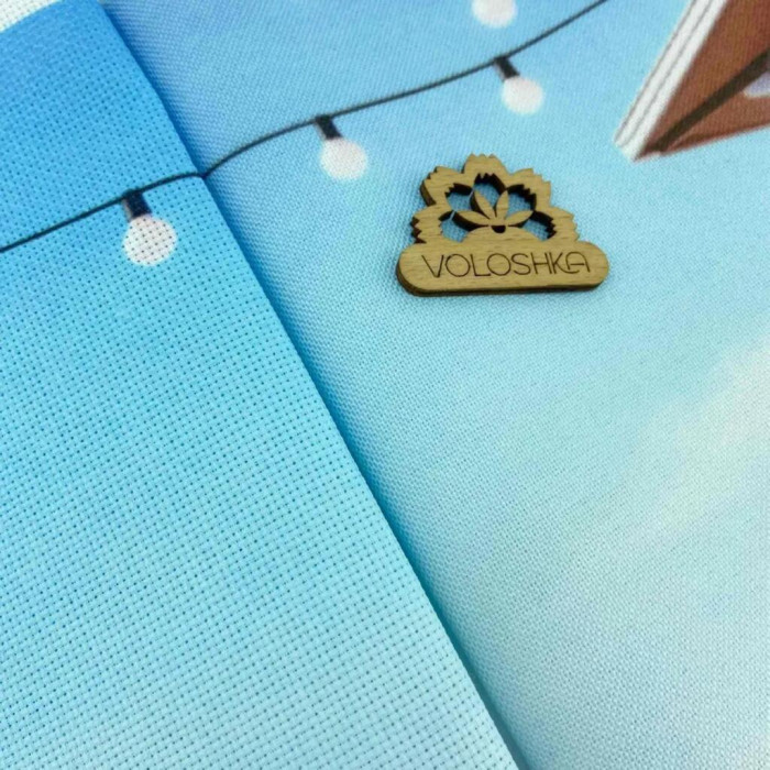 VMC_1029_R Voloshka Набір для вишивки рахунковим хрестиком - Зебри в шоці 24x25 см, рівномірка 32 ct (канва з фоном)