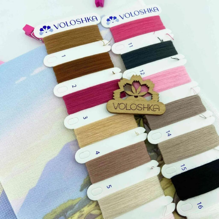 VMC_1030 Voloshka Набір для вишивки рахунковим хрестиком - Зебра і йога 1 24x25 см, Aida 16 (канва з фоном)