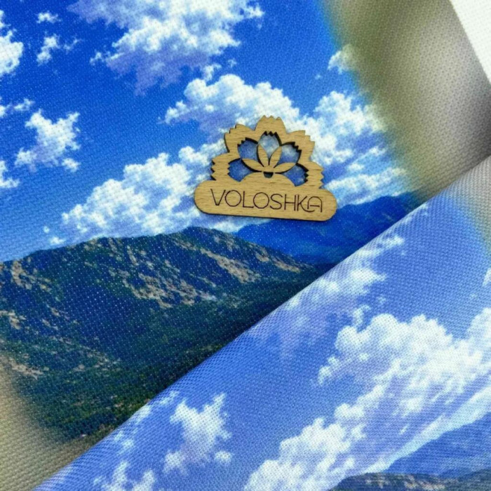 VMC_1036_Print Voloshka Набір для вишивки рахунковим хрестиком - Квітуча вулиця над морем 33,3x22,6 см, Aida 16 (канва з фоном)