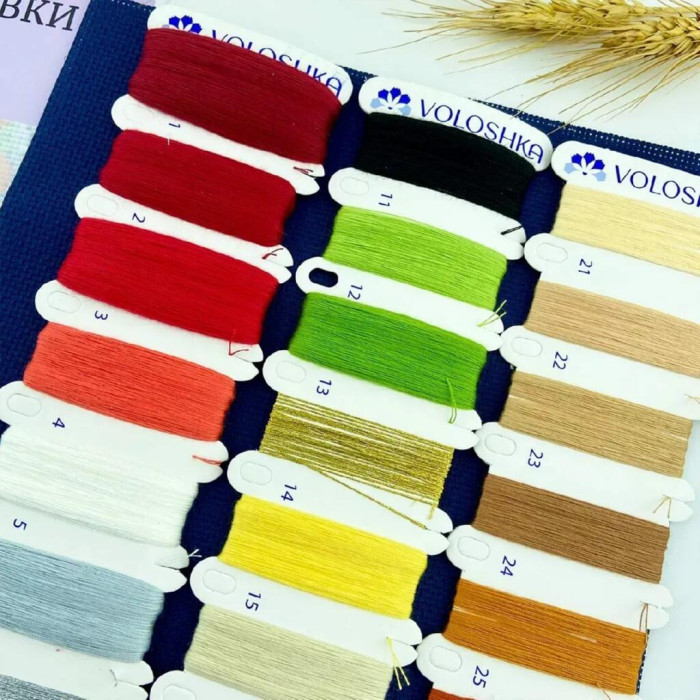 VMC_202514_MV Voloshka Набір для вишивки рахунковим хрестиком - Янгол охоронець 21x31см,  Aida 16 (канва з фоном)