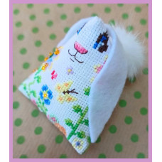 VN-264 Olanta Набір для вишивки рахунковим хрестиком - Іграшка Зайка 7x7x7 см, Aida 18