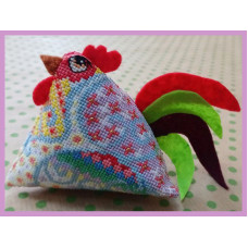 VN-266 Olanta Набір для вишивки рахунковим хрестиком - Іграшка Півник 9x9x9 см, Aida 18