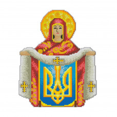 VPC_030 Свята Покрова з гербом. Voloshka. Набір для вишивки хрестиком на пластиковій канві