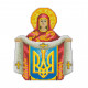 VPC_030 Свята Покрова з гербом. Voloshka. Набір для вишивки хрестиком на пластиковій канві