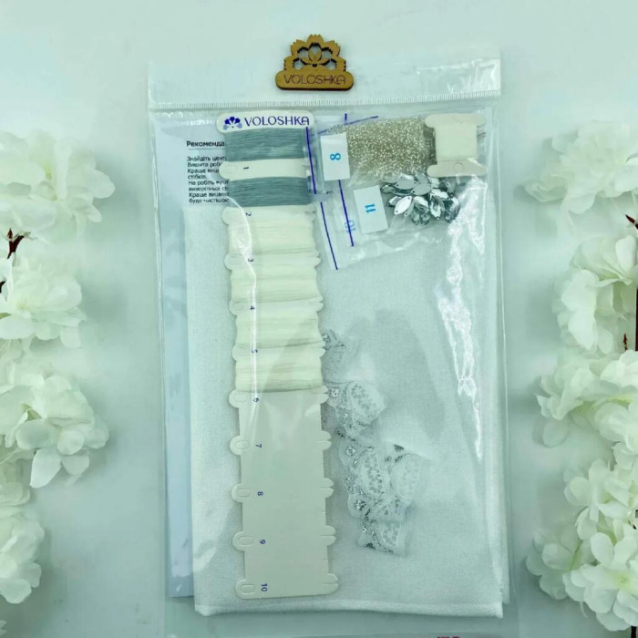 VRM_004_R Voloshka Набір для вишивки рахунковим хрестиком, бісером та бусинами - Рушник великодній 34x50 см (рівномірка 32 ct)