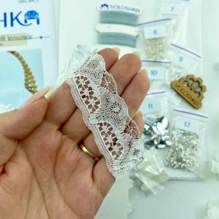 VRM_004_R Voloshka Набір для вишивки рахунковим хрестиком, бісером та бусинами - Рушник великодній 34x50 см (рівномірка 32 ct)