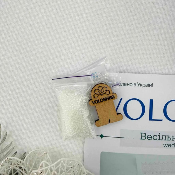 VRM_005_R Voloshka Набір для вишивки рахунковим хрестиком, бісером та бусинами - Рушник весільний 37x220 см (рівномірка 32 ct)