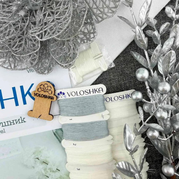 VRM_005_R Voloshka Набір для вишивки рахунковим хрестиком, бісером та бусинами - Рушник весільний 37x220 см (рівномірка 32 ct)