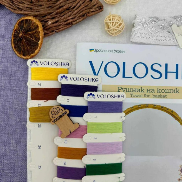 VRM_007_R Voloshka Набір для вишивки рахунковим хрестиком- Рушник спасівський 34x50 см (рівномірка 32 ct)