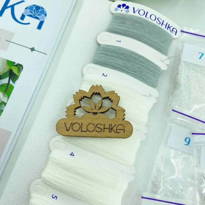 VRM_201_R Voloshka Набір для вишивки рахунковим хрестиком, бісером та бусинами - Рушник весільний 25x150 см (рівномірка 32 ct)