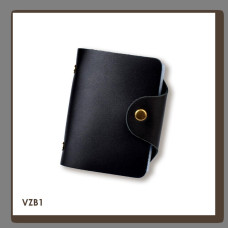 VZB1 Babylon Візитниця базова 9x10x2 см чорна, шкіра