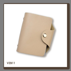VZB11 Babylon Візитниця базова 9x10x2 см бежева, шкіра