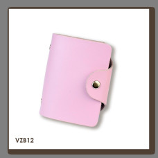 VZB12 Babylon Візитниця базова 9x10x2 см рожева, шкіра