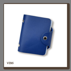 VZB5 Babylon Візитниця базова 9x10x2 см синя, шкіра