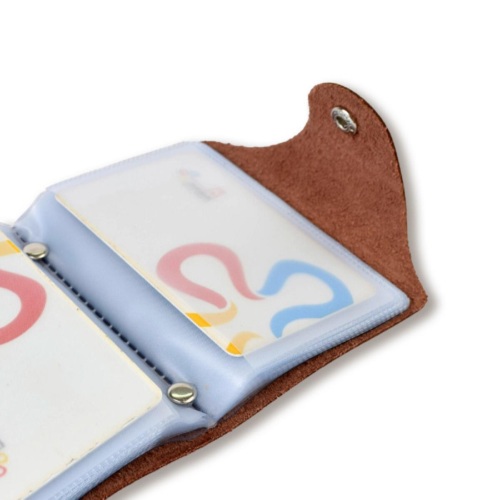 VZB7 Babylon Візитниця базова 9x10x2 см коричнева, шкіра