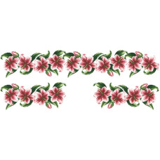 ВЖ002пБнннн Барвиста вишиванка Заготовка для вишивки - Вставка для жіночої вишиванки Лілеї р.42-54 габардин, білий