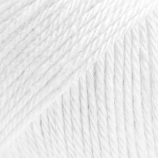 White Пряжа Palermo, 50гр-125м, білий, Luca-S, 100% бавовна