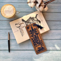 WLZ-002 Wonderland Crafts Набір для вишивки нитками на крафтовому картоні - Закладка Старий млин 7,5x19,5