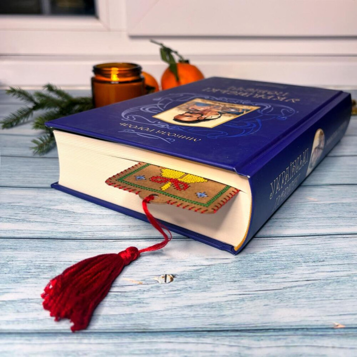 WLZ-009 Wonderland Crafts Набір для вишивки нитками на крафтовому картоні Закладка – Північний олень, 6,5x20 см