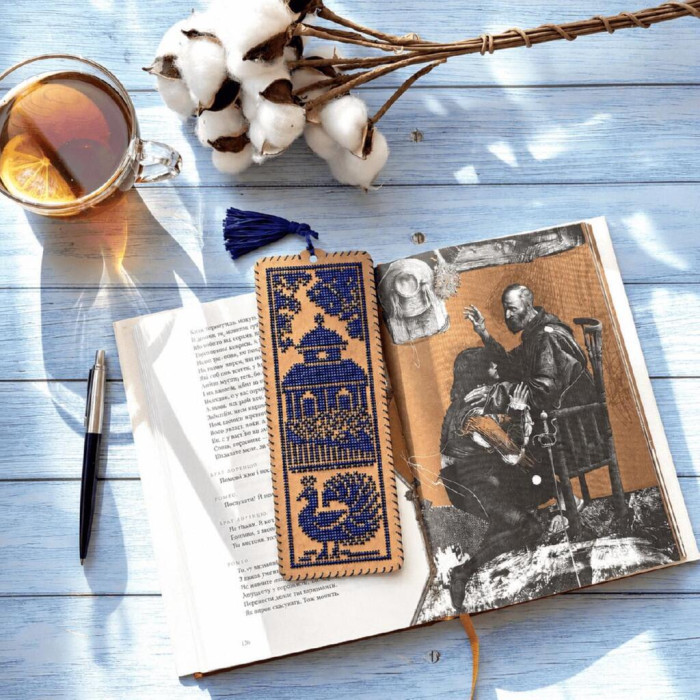 WLZ-017 Wonderland Crafts Набір для вишивки рахунковим хрестиком - Закладка Княжий сад, 7,5x19,5 см (крафтовий картон)