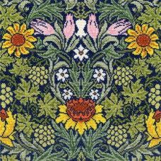 XAC4 Bothy Threads Набір для вишивки хрестиком - Соняшники Sunflowers 31х31 см, Aida 14