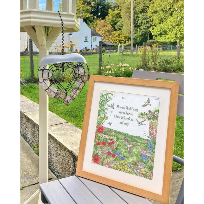 XAL17 Bothy Threads Набір для вишивки хрестиком - Відродися та співай Rewild And Sing 26x36 см, Aida 14