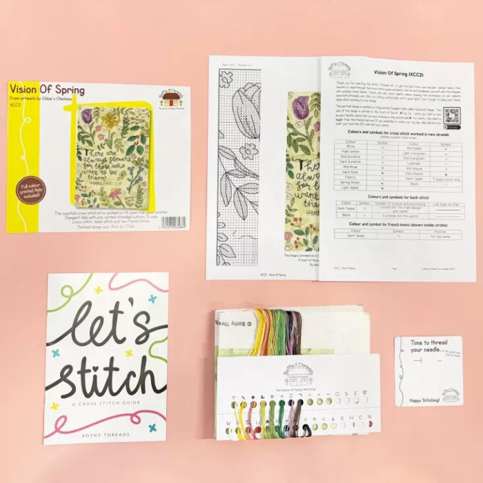 XCC2 Bothy Threads Набір для вишивки хрестиком - Бачення весни Vision Of Spring 18x27 см, Aida 14