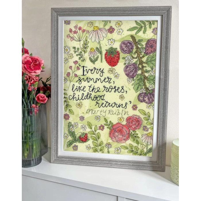 XCC3 Bothy Threads Набір для вишивки хрестиком - Троянди літа Roses Of Summer 18x27 см, Aida 14