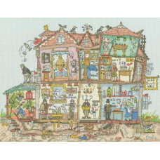 XCT45 Bothy Threads Набір для вишивки хрестиком - Хто це зробив Who Dunnit 28x36 см, Aida 14