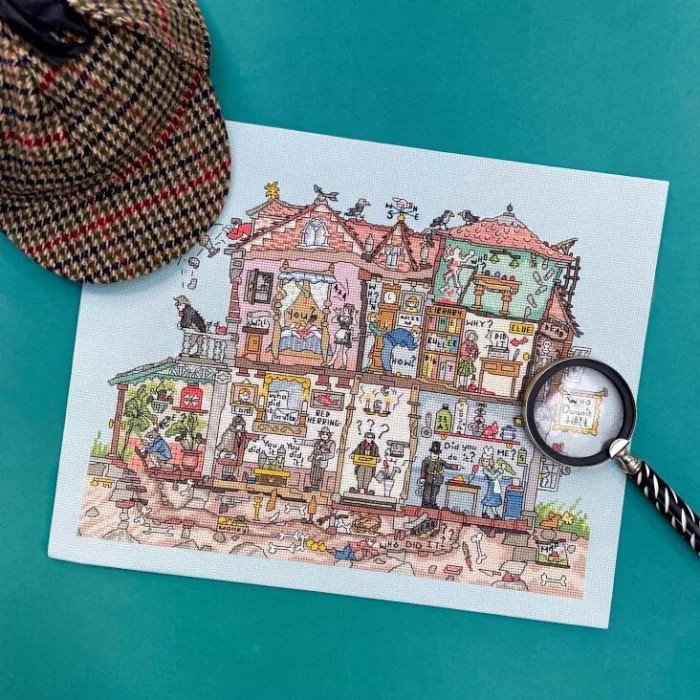 XCT45 Bothy Threads Набір для вишивки хрестиком - Хто це зробив Who Dunnit 28x36 см, Aida 14