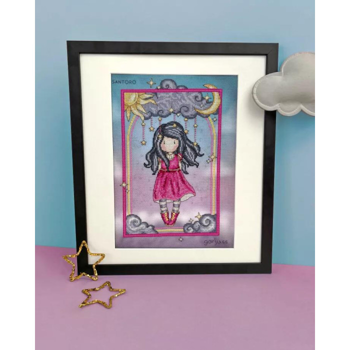 XG43 Bothy Threads Набір для вишивки хрестиком - Мала грозова хмара Little Storm Cloud 30,5x22 см, Aida 14