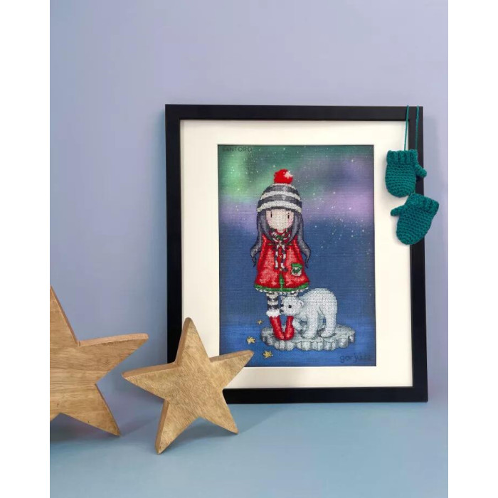 XG46 Bothy Threads Набір для вишивки хрестиком - Аврора Aurora 30,5x22 см, Aida 14