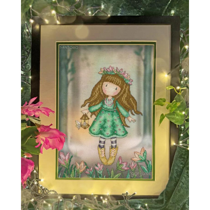 XG53 Bothy Threads Набір для вишивки хрестиком - Лісова польова квітка Woodland Wildflower 30,5x22 см, Aida 14