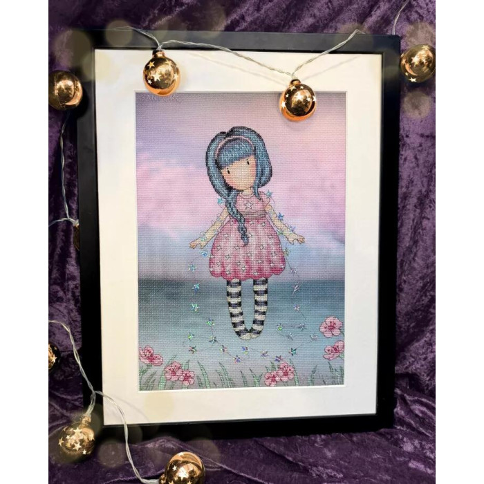 XG54 Bothy Threads Набір для вишивки хрестиком - Фея Сутінків Fairy Dusk 22х30,5 см, Aida 14