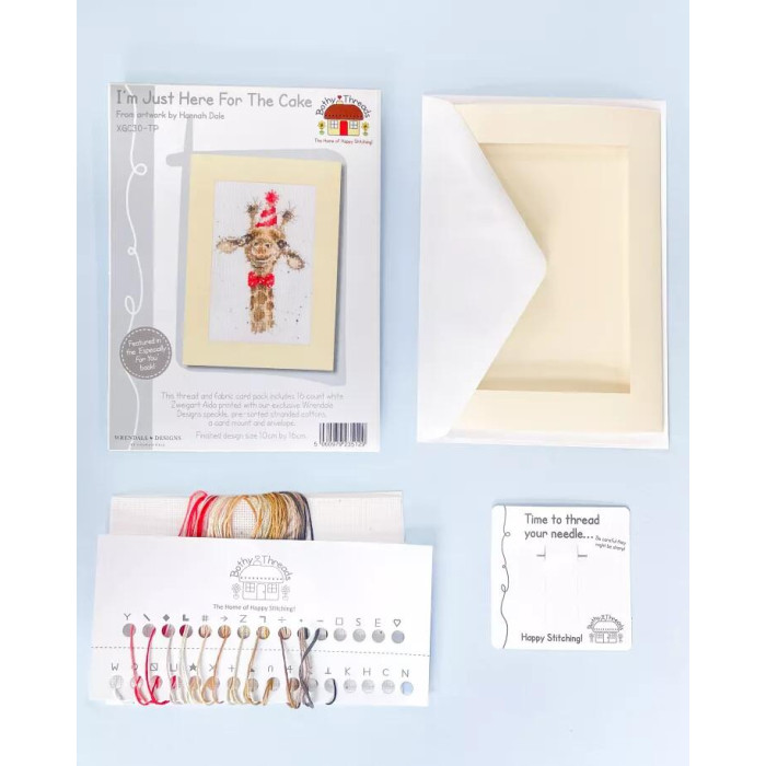 XGC30 Bothy Threads Набір для вишивки хрестиком - Я тут лише заради торта I'm Just Here For The Cake 10x16 см, Evenweave №32
