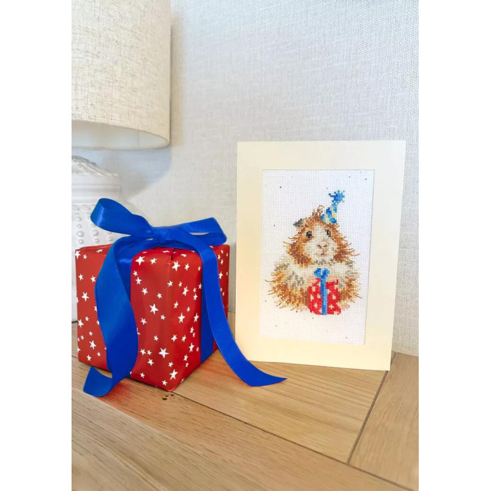 XGC38 Bothy Threads Набір для вишивки хрестиком - Гвінея, хай буде великий день Guinea Be A Great Day 10x16 см, Evenweave №32