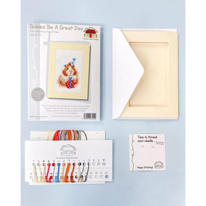XGC38 Bothy Threads Набір для вишивки хрестиком - Гвінея, хай буде великий день Guinea Be A Great Day 10x16 см, Evenweave №32